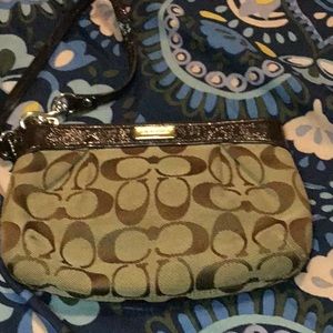 Small Coach Wristlet